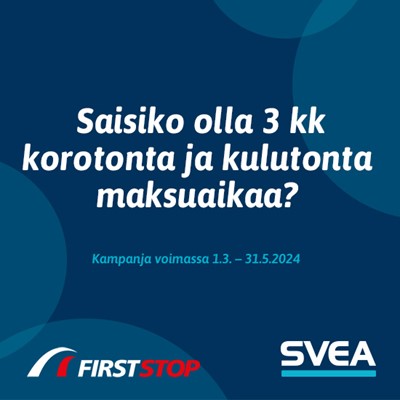 Svea Firsstop 3Kk Maksuaikaa 550X550px